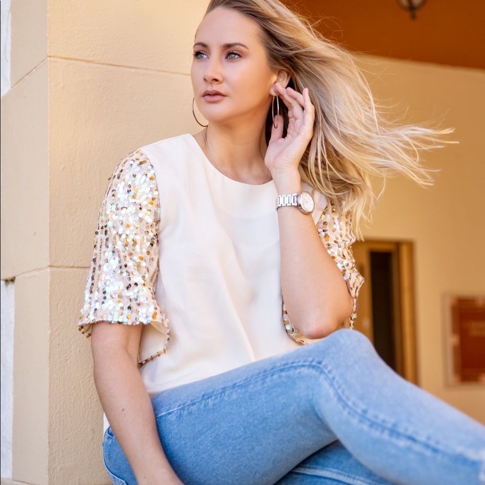 Sequin Top Shirts
